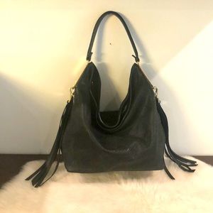 Henri bendel Kensington sueded Snake hobo